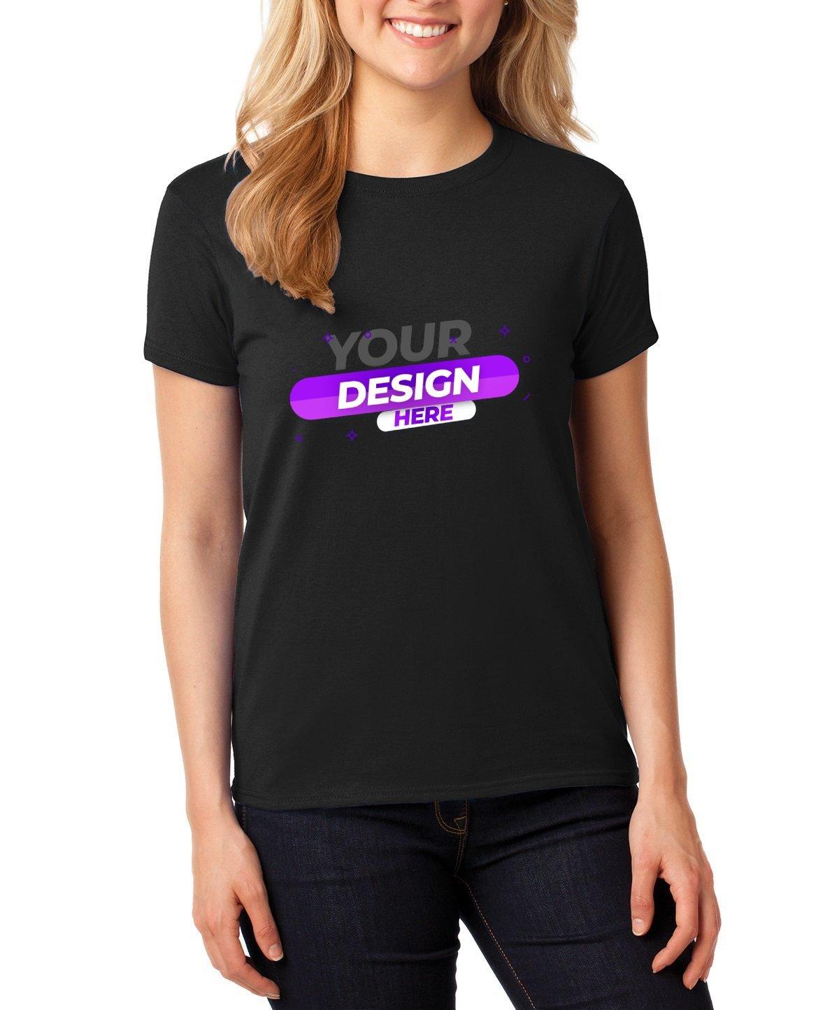 Gildan® Ladies 100% Cotton T-Shirt - Full Quality Print