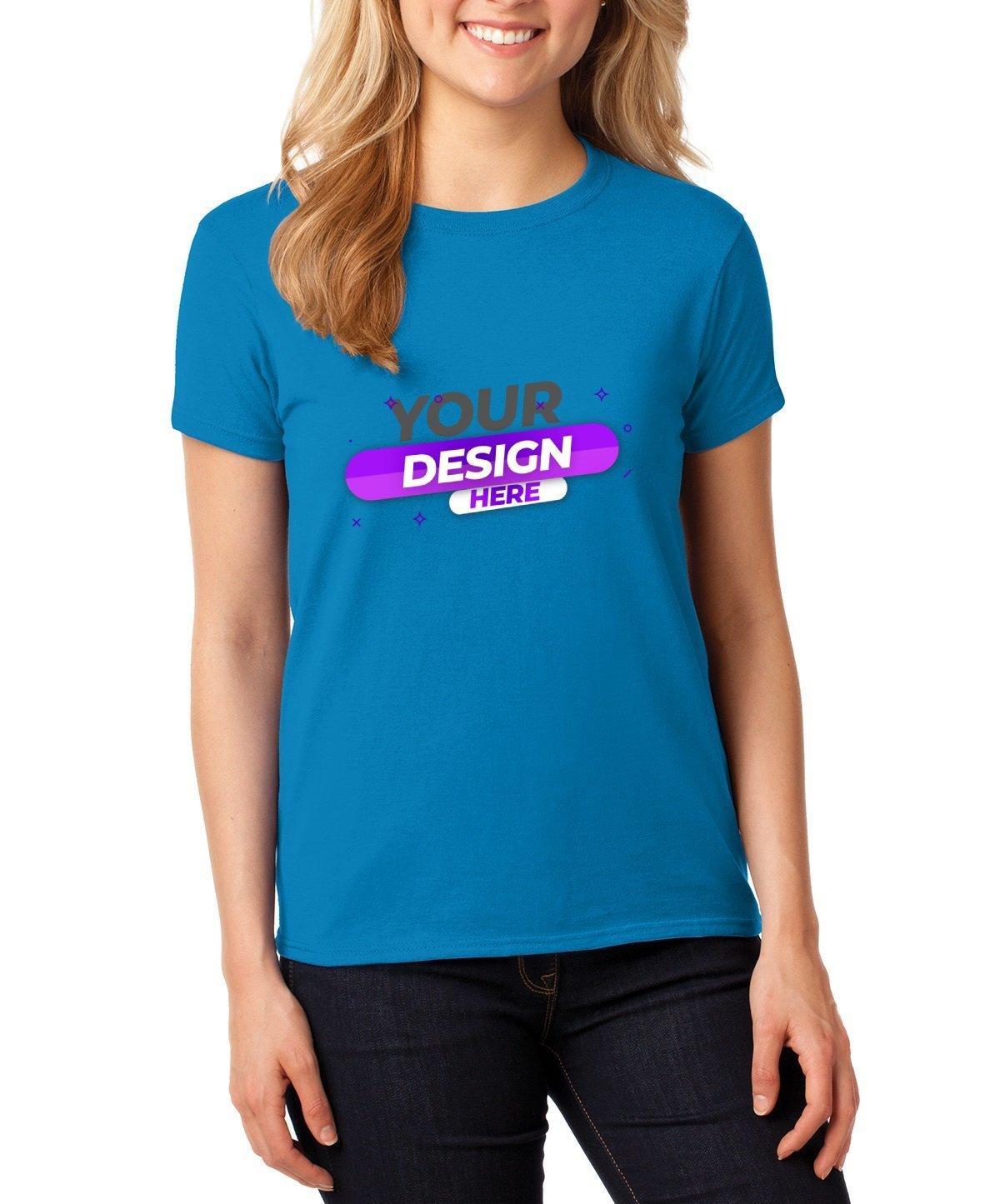 Gildan® Ladies 100% Cotton T-Shirt - Full Quality Print