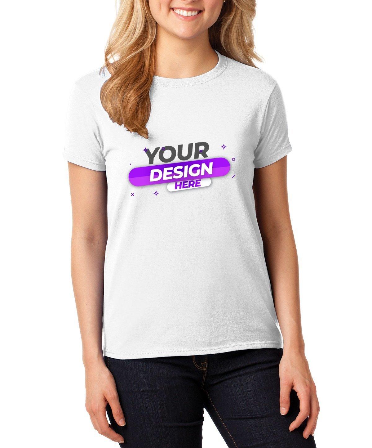 Gildan® Ladies 100% Cotton T-Shirt - Full Quality Print