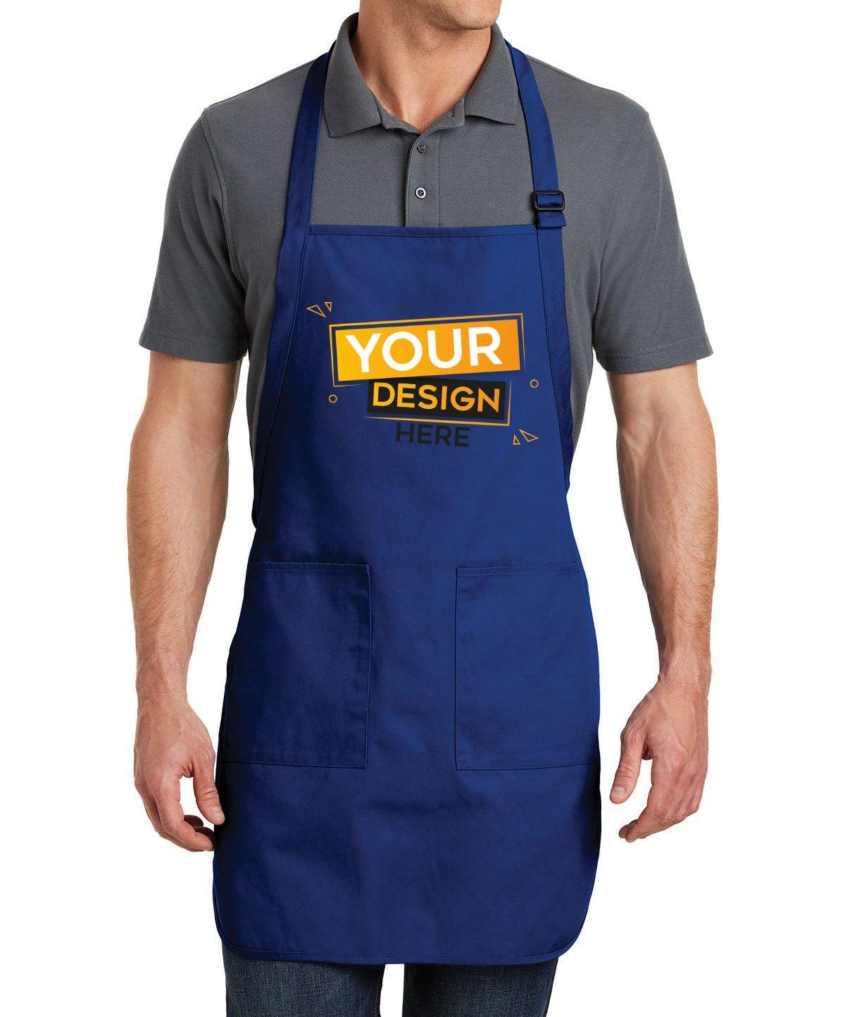 Port Authority® Full-Length Apron with Pockets - Full Quality Print