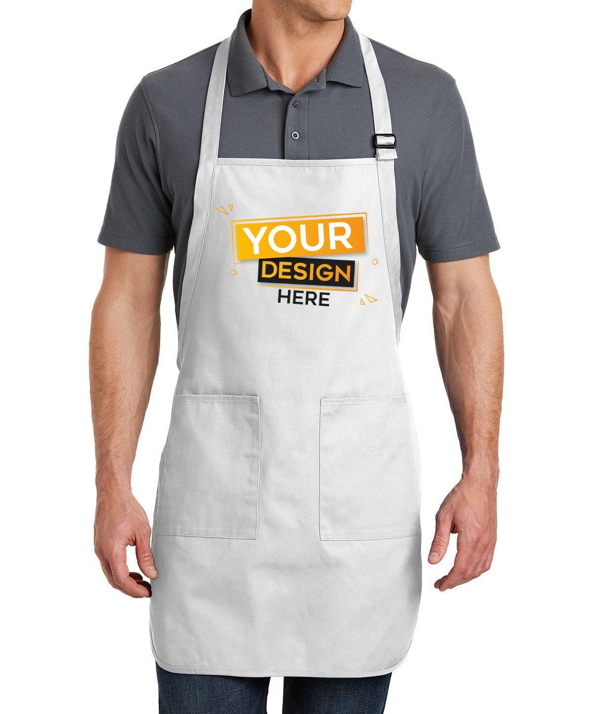 Port Authority® Full-Length Apron with Pockets - Full Quality Print