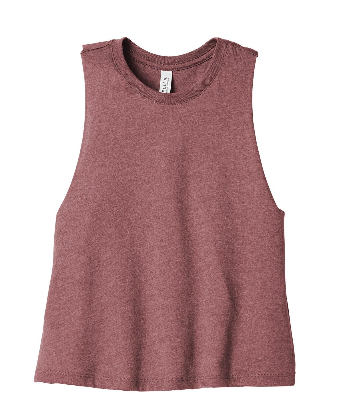BELLA+CANVAS ® Women’s Racerback Cropped Tank - Full Quality Print