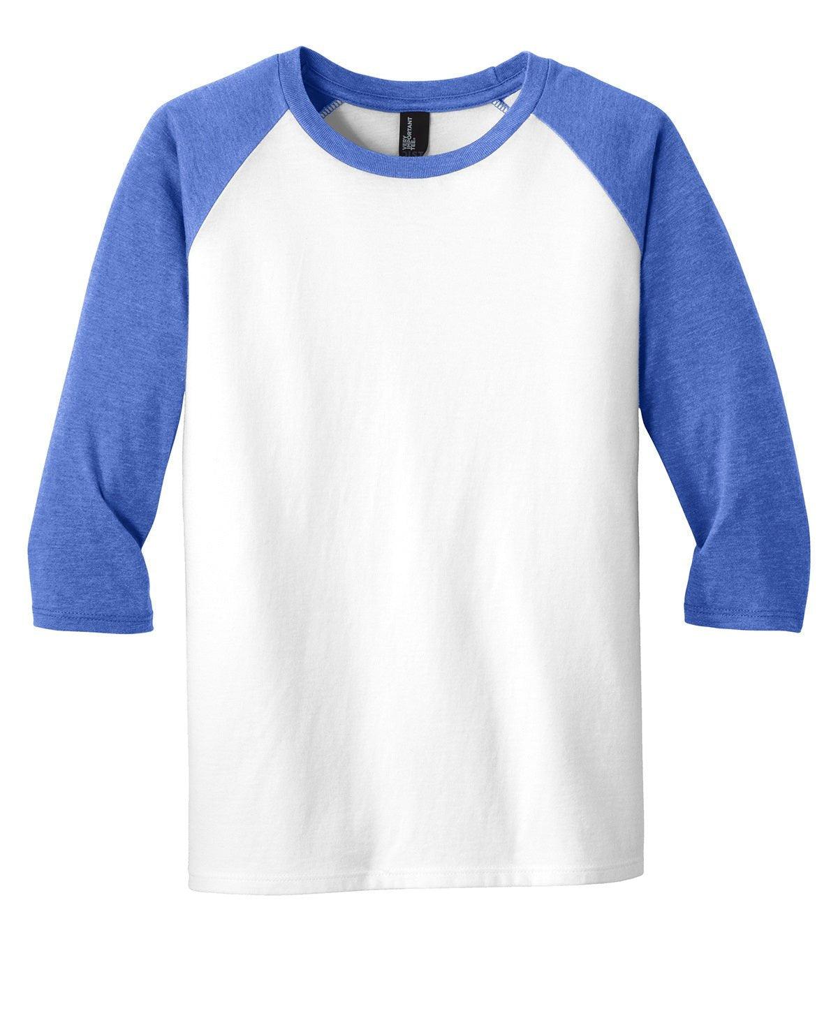 District® Youth Tee 3/4-Sleeve Raglan - Full Quality Print
