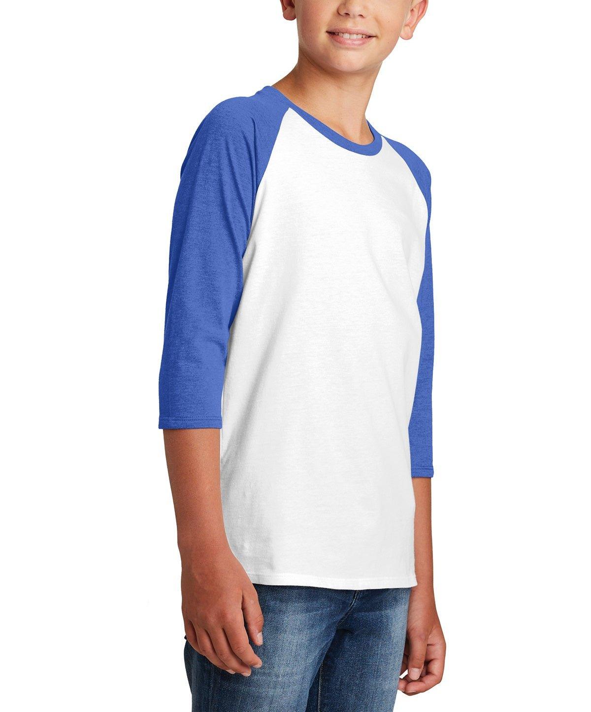 District® Youth Tee 3/4-Sleeve Raglan - Full Quality Print