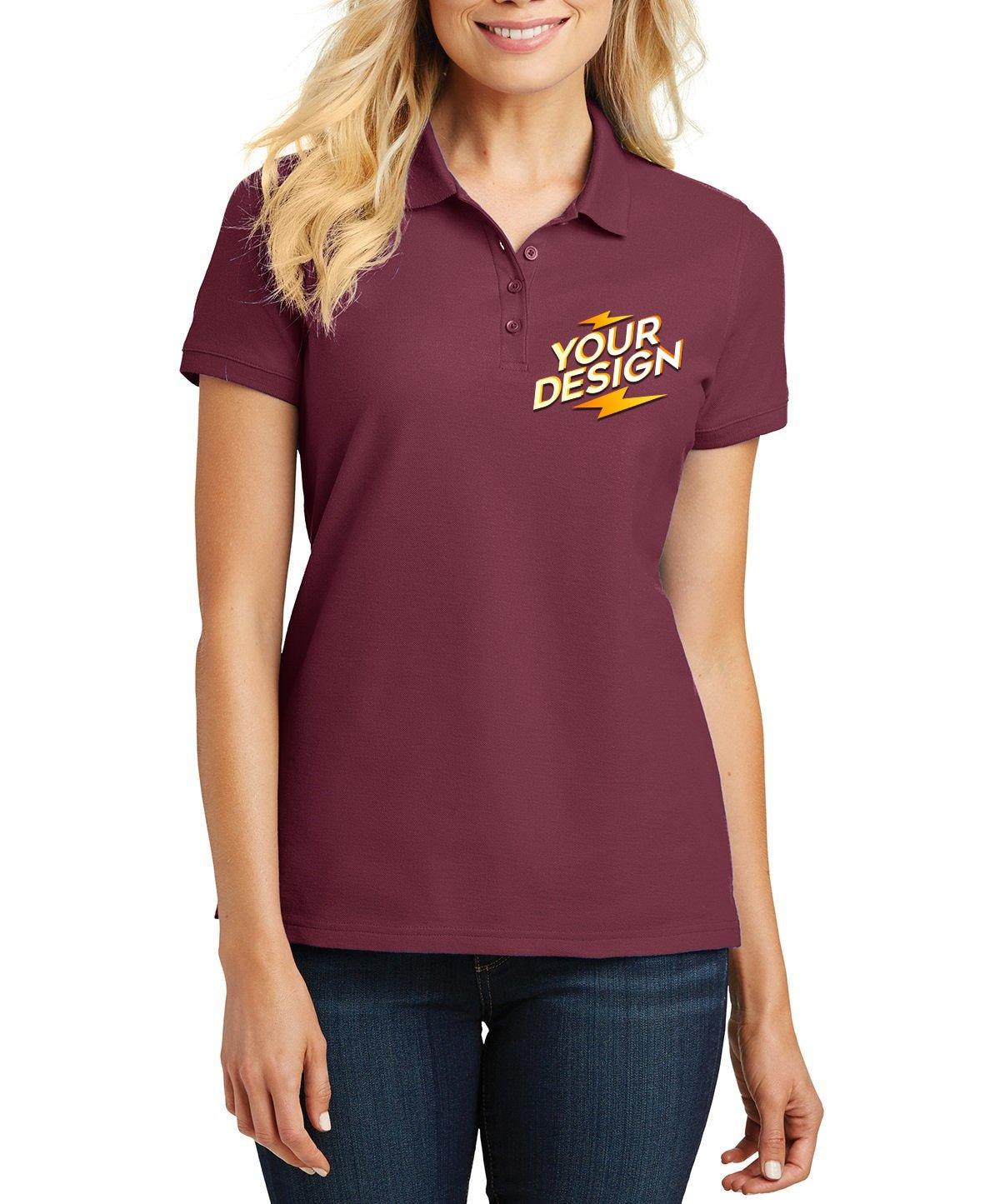 Port Authority® Ladies Core Classic Pique Polo - Full Quality Print
