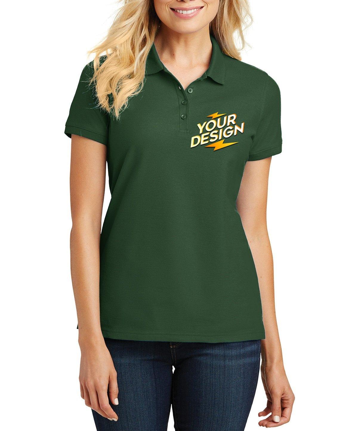 Port Authority® Ladies Core Classic Pique Polo - Full Quality Print