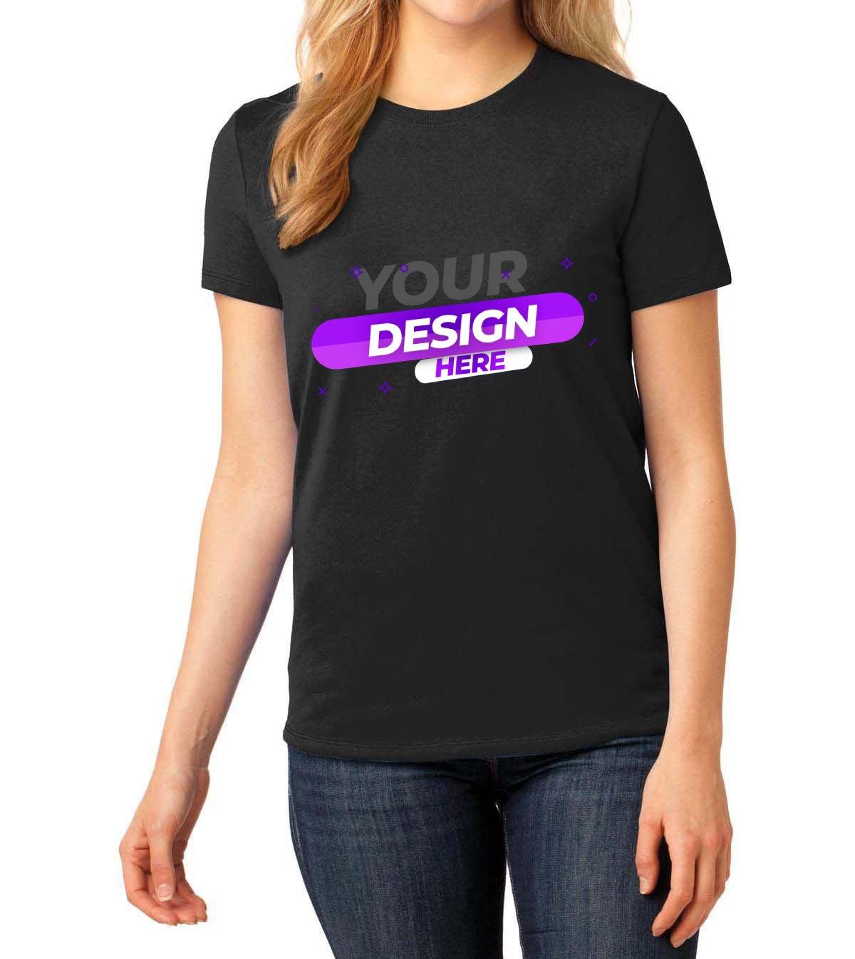 Port & Company® Ladies Core Cotton Tee - Full Quality Print
