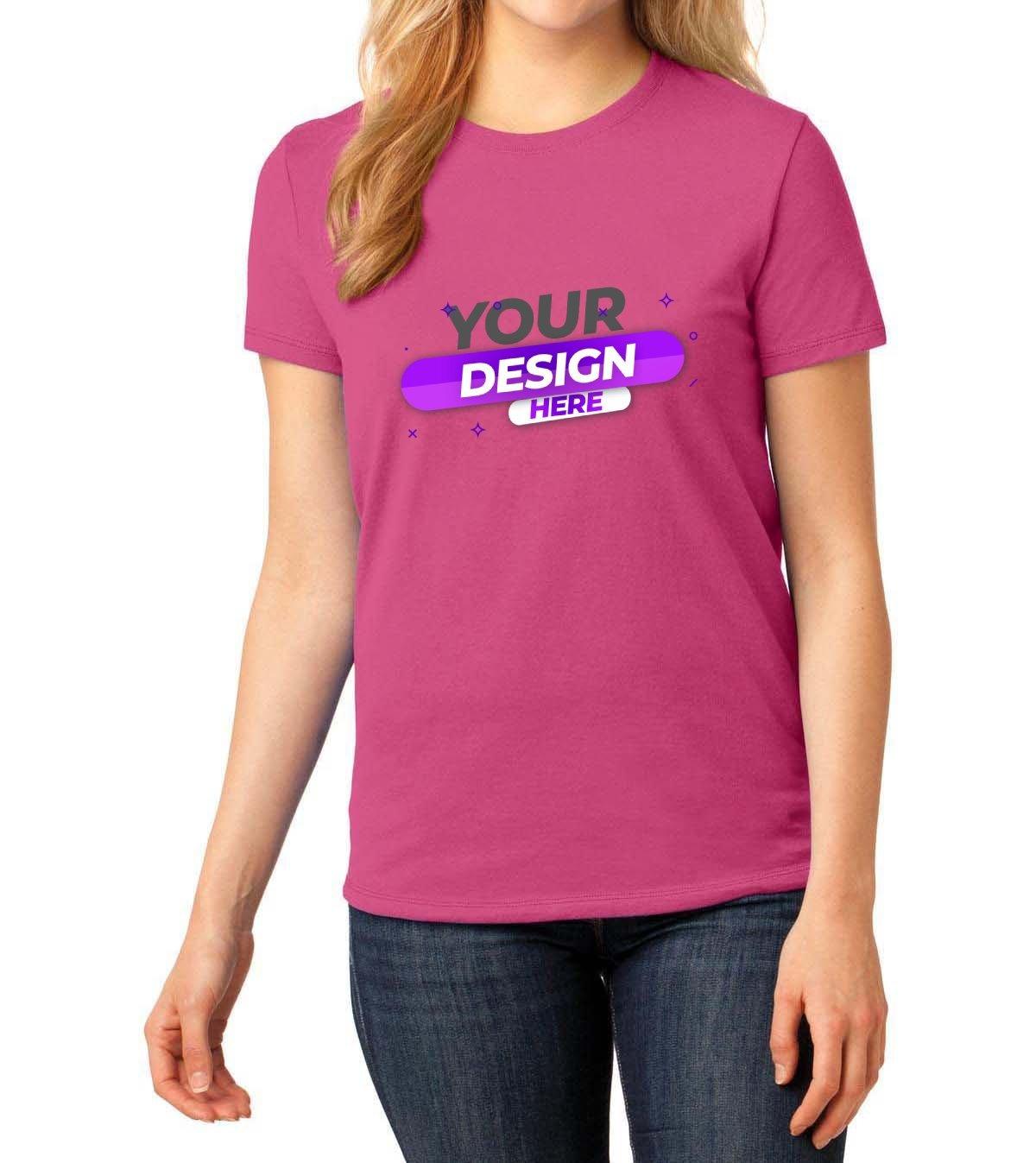 Port & Company® Ladies Core Cotton Tee - Full Quality Print