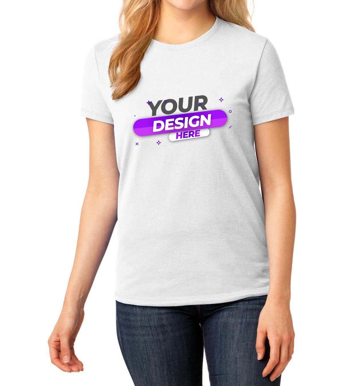 Port & Company® Ladies Core Cotton Tee - Full Quality Print