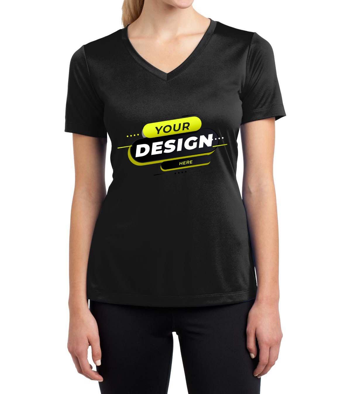 Sport-Tek® Ladies Competitor V-Neck - Full Quality Print