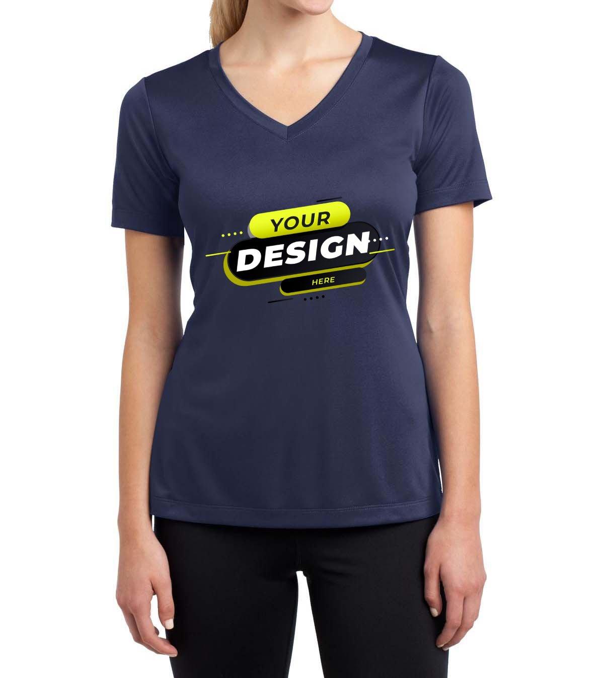 Sport-Tek® Ladies Competitor V-Neck - Full Quality Print