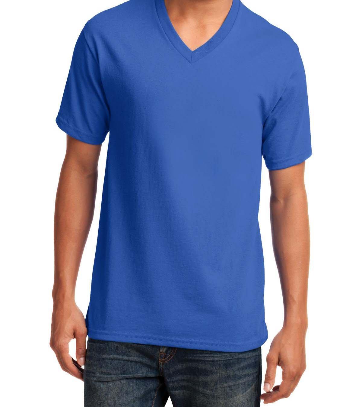 Port & Company® Core Cotton V-Neck Tee - Full Quality Print