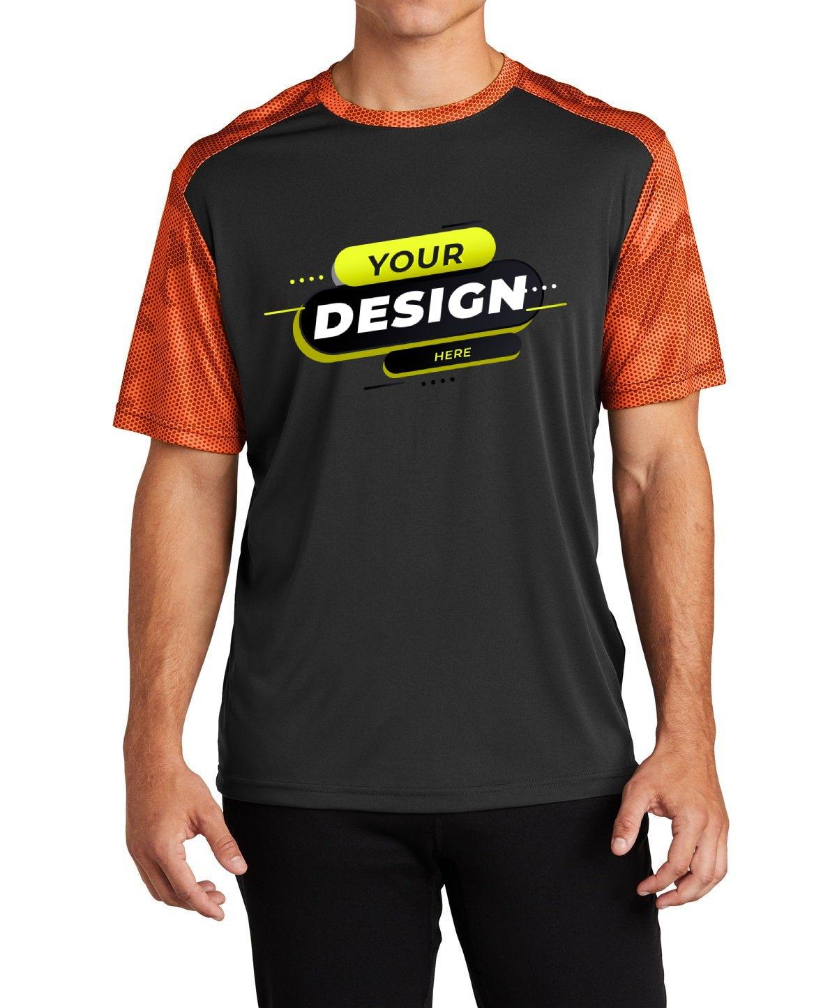Sport-Tek® CamoHex Colorblock Tee - Full Quality Print