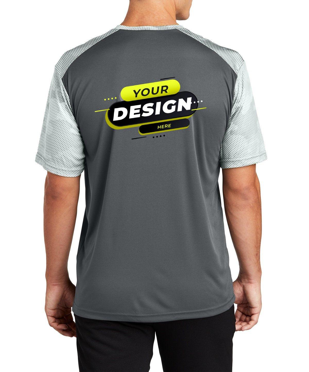 Sport-Tek® CamoHex Colorblock Tee - Full Quality Print