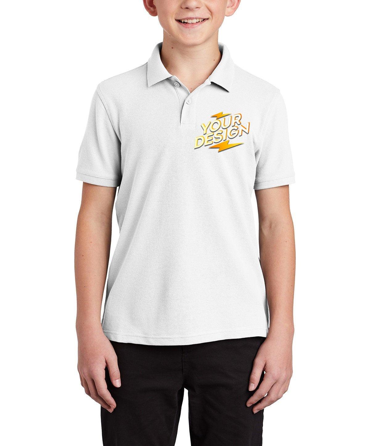 Port Authority® Youth Core Classic Pique Polo - Full Quality Print