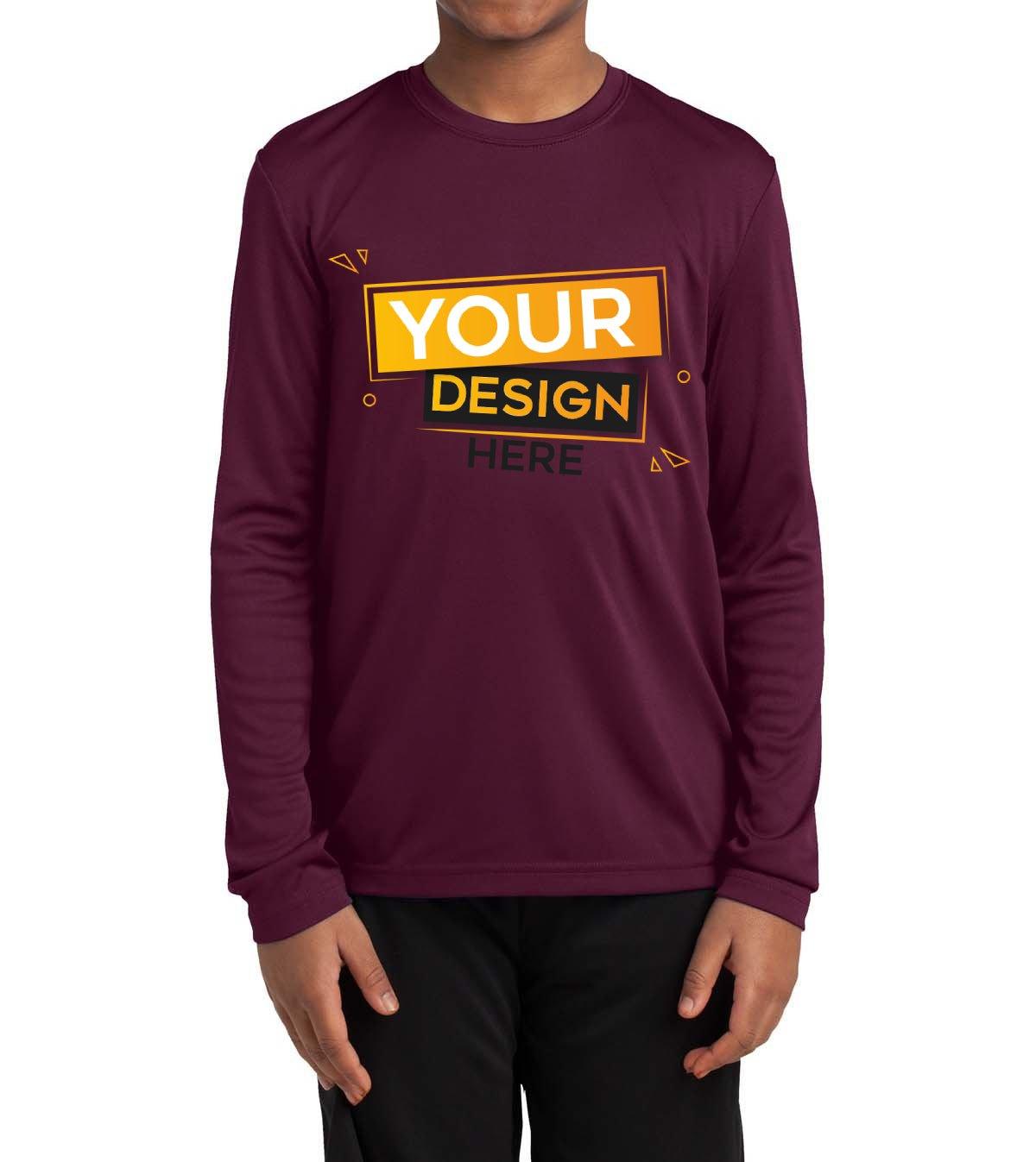 Sport-Tek Youth Competitor Long Sleeve - Full Quality Print