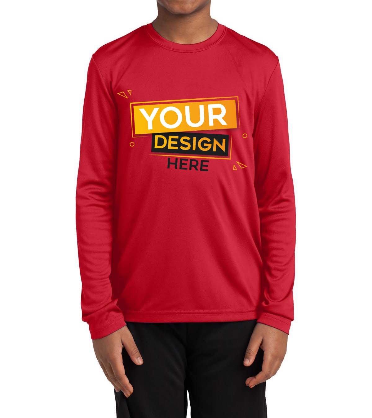 Sport-Tek Youth Competitor Long Sleeve - Full Quality Print