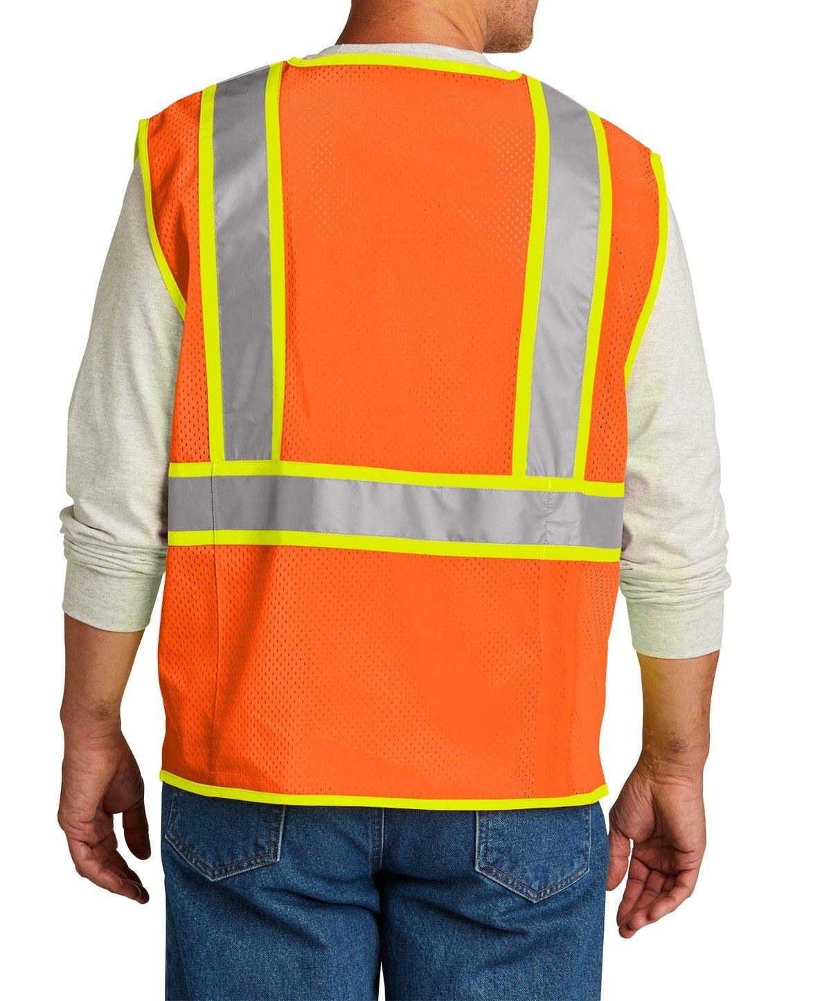 CornerStone® Surveyor Zippered Two-Tone Vest - Full Quality Print