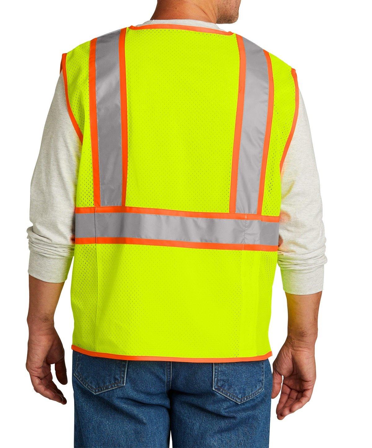 CornerStone® Surveyor Zippered Two-Tone Vest - Full Quality Print