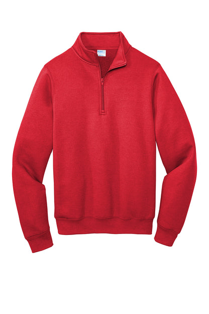 PC78Q  Port & Co™ Core Fleece 1/4-Zip Pullover Sweatshirt