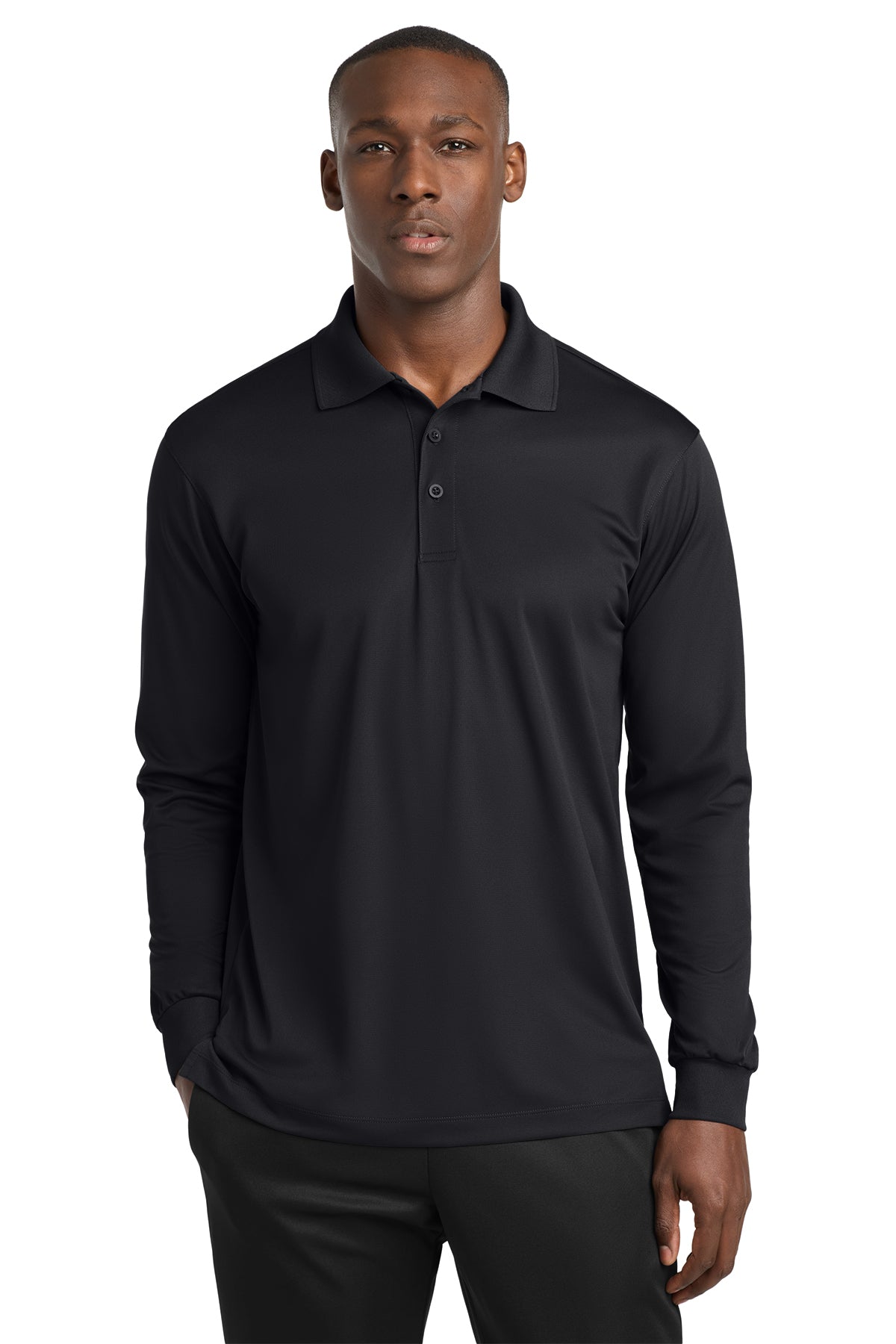 ST657 Sport-Tek® Long Sleeve Micropique Sport-Wick®Polo