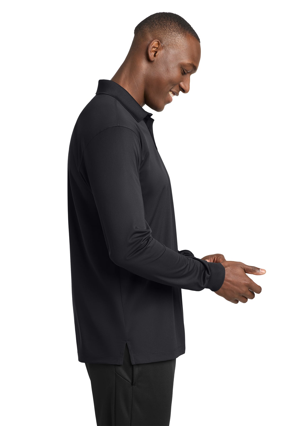 ST657 Sport-Tek® Long Sleeve Micropique Sport-Wick®Polo