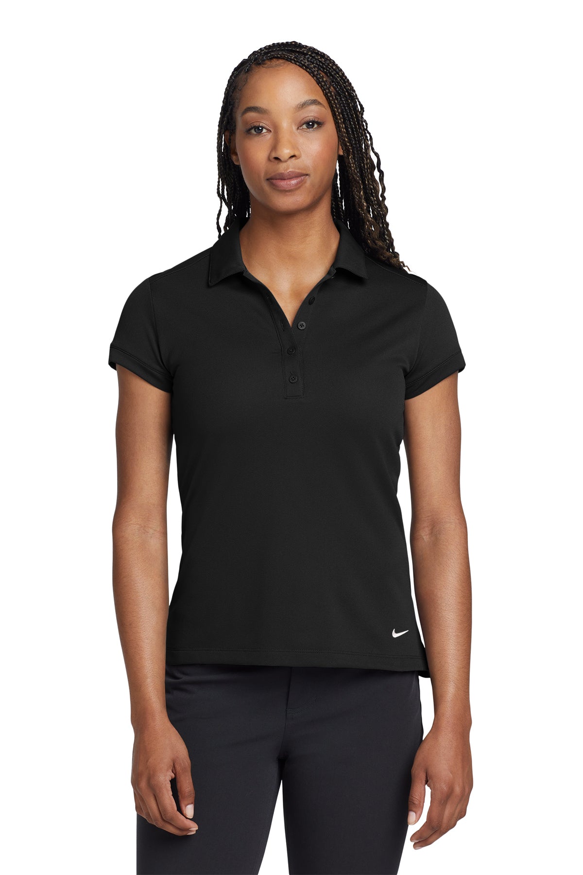 746100  Nike Women's Dri-FIT Solid Icon Pique Modern Fit Polo