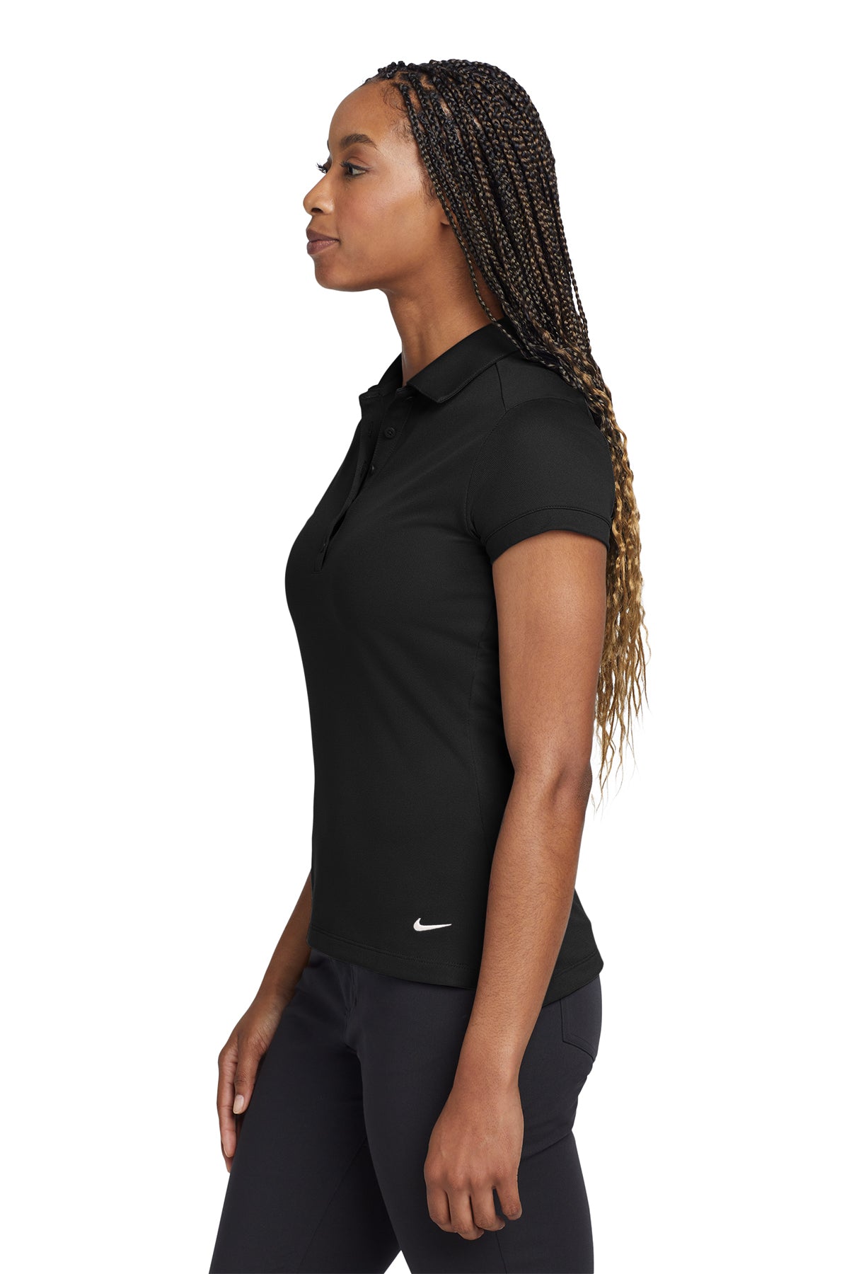 746100  Nike Women's Dri-FIT Solid Icon Pique Modern Fit Polo