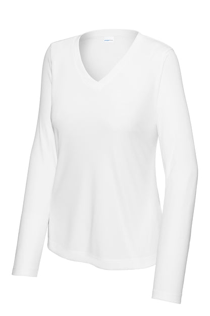 LST353LS Sport-Tek® Ladies Long Sleeve Competitor V-Neck - Print Ready