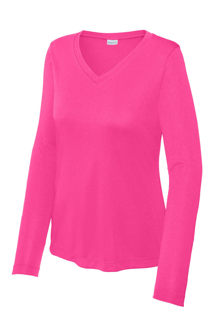 LST353LS Sport-Tek® Ladies Long Sleeve Competitor V-Neck - Print Ready