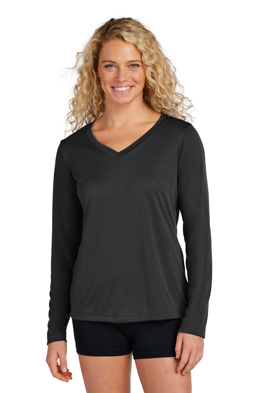 LST353LS Sport-Tek® Ladies Long Sleeve Competitor V-Neck - Print Ready