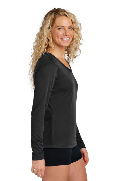 LST353LS Sport-Tek® Ladies Long Sleeve Competitor V-Neck - Print Ready