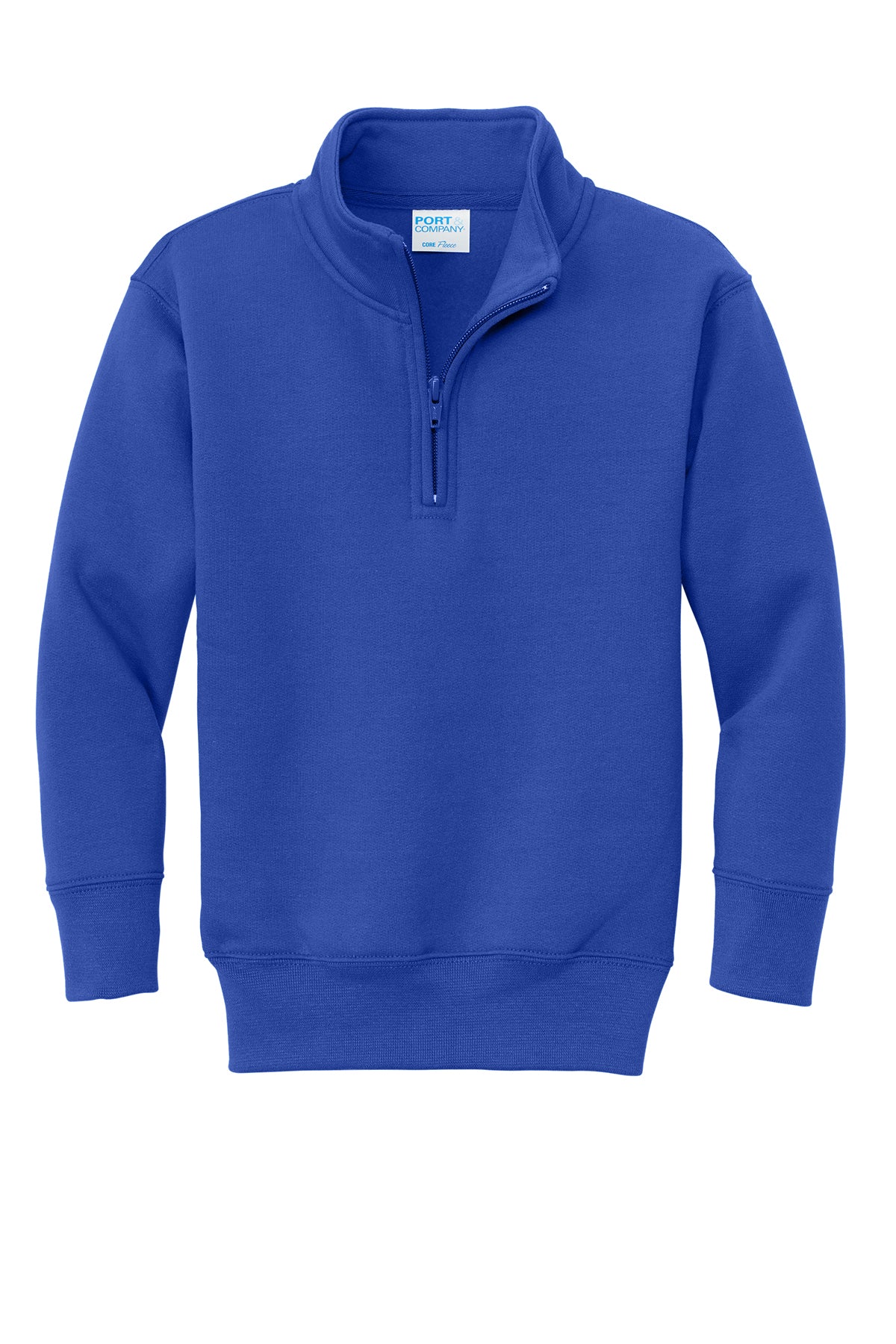 PC78YQ Port &amp; Co™&nbsp;Youth Core Fleece 1/4-Zip Pullover Sweatshirt.