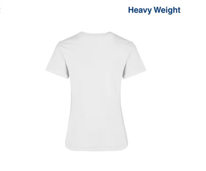 D0300
Women’s Heavy Weight Crew Neck Short Sleeve Silhouette T-Shirt