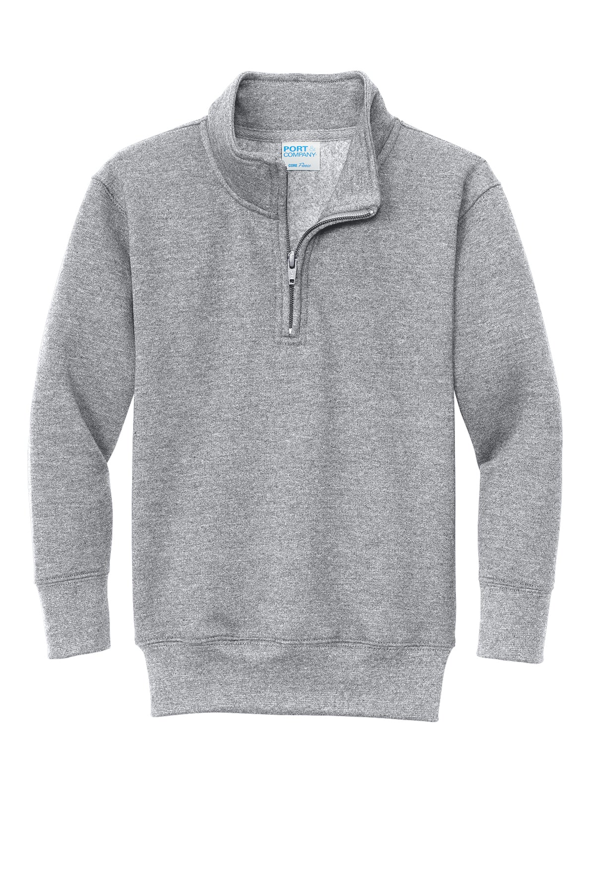 PC78YQ Port &amp; Co™&nbsp;Youth Core Fleece 1/4-Zip Pullover Sweatshirt.