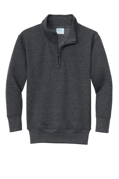PC78YQ Port &amp; Co™&nbsp;Youth Core Fleece 1/4-Zip Pullover Sweatshirt.