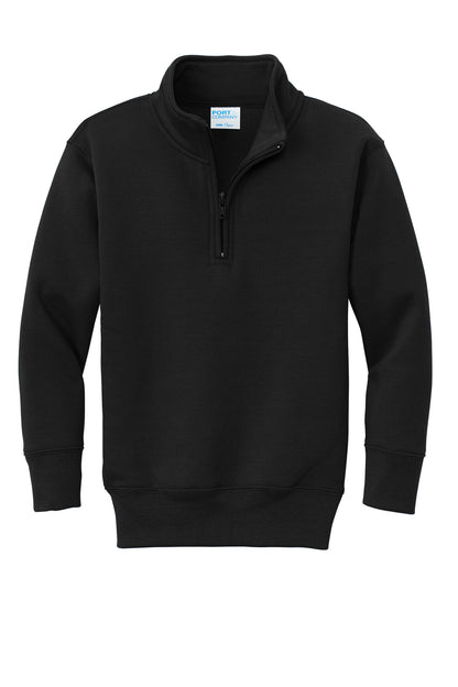 PC78YQ Port &amp; Co™&nbsp;Youth Core Fleece 1/4-Zip Pullover Sweatshirt.