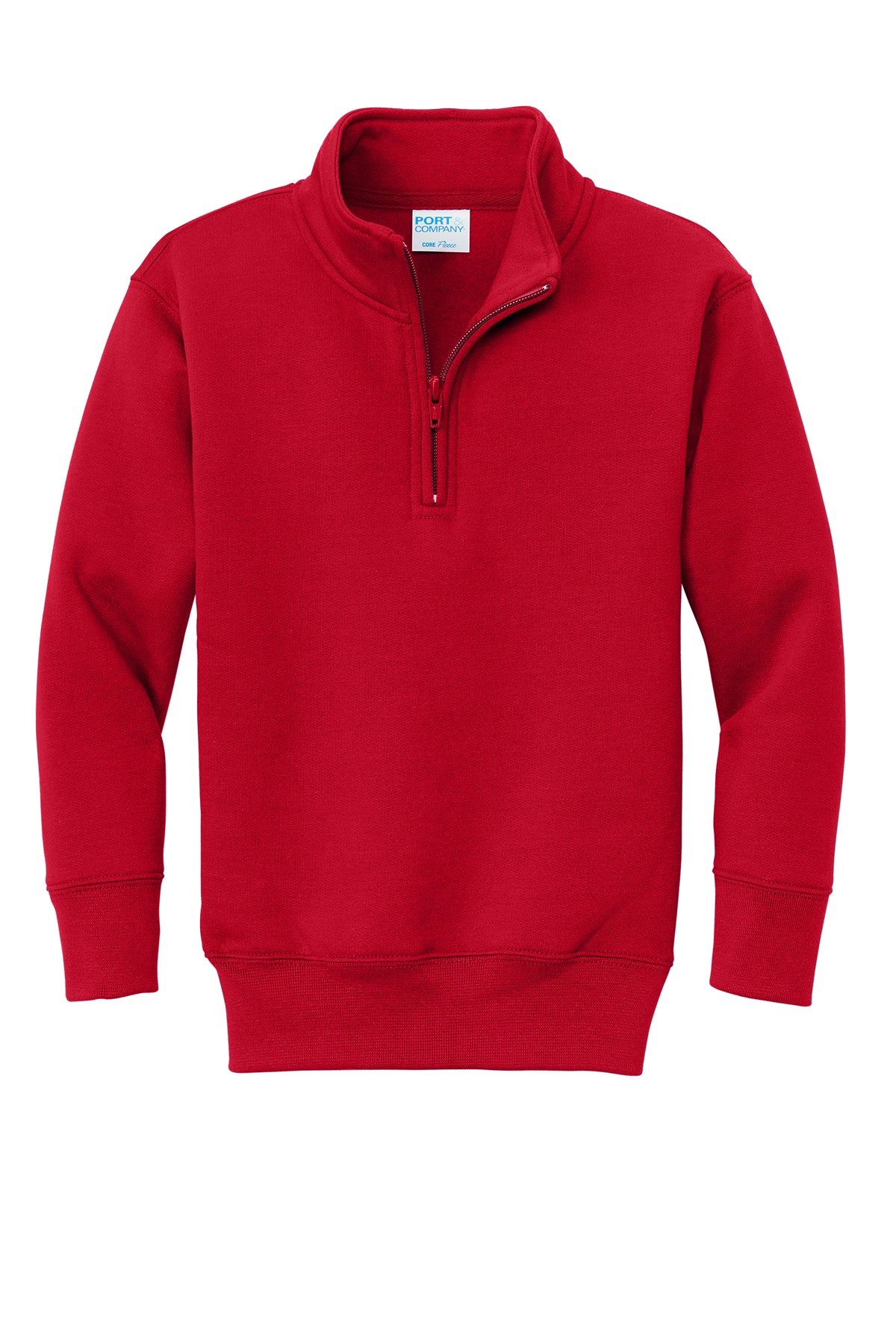 PC78YQ Port &amp; Co™&nbsp;Youth Core Fleece 1/4-Zip Pullover Sweatshirt.