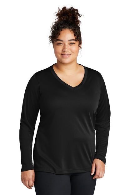 LST353LS Sport-Tek® Ladies Long Sleeve Competitor V-Neck - Print Ready