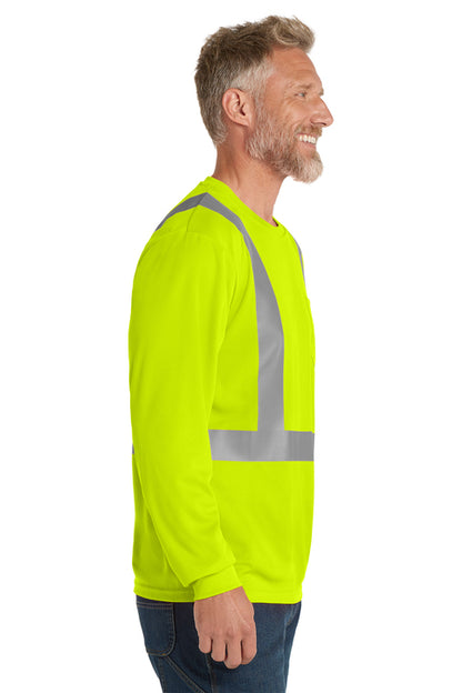 CS201 CornerStone®&nbsp;ANSI 107 Class 2 Mesh Long Sleeve Tee.
