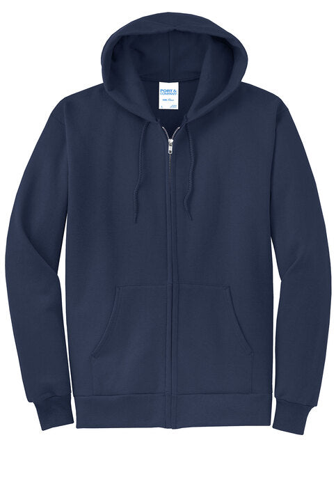 PC78ZH Port & Co™ Core Fleece Full-Zip Hooded Sweatshirt
