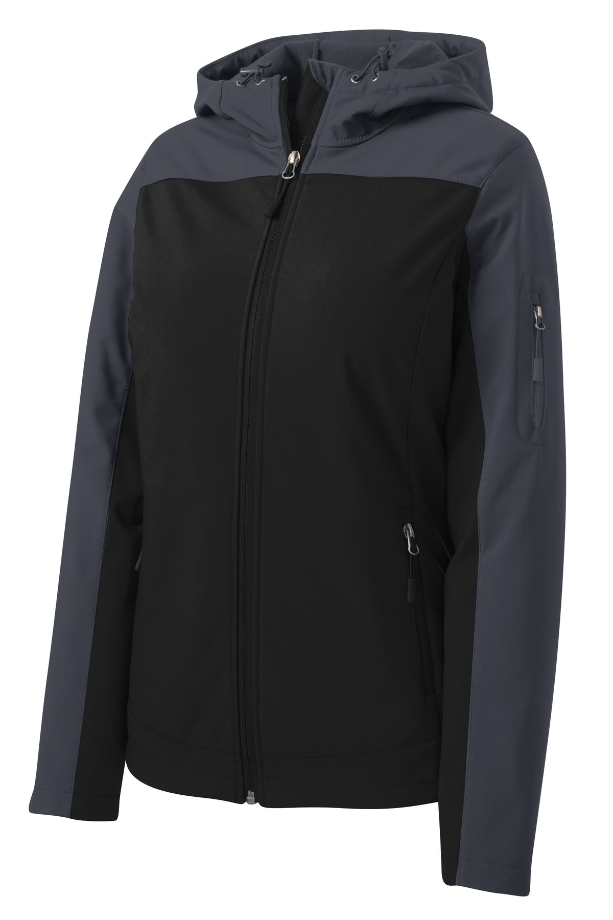 L335Port Authority®&nbsp;Women's Hooded Core Soft Shell Jacket.