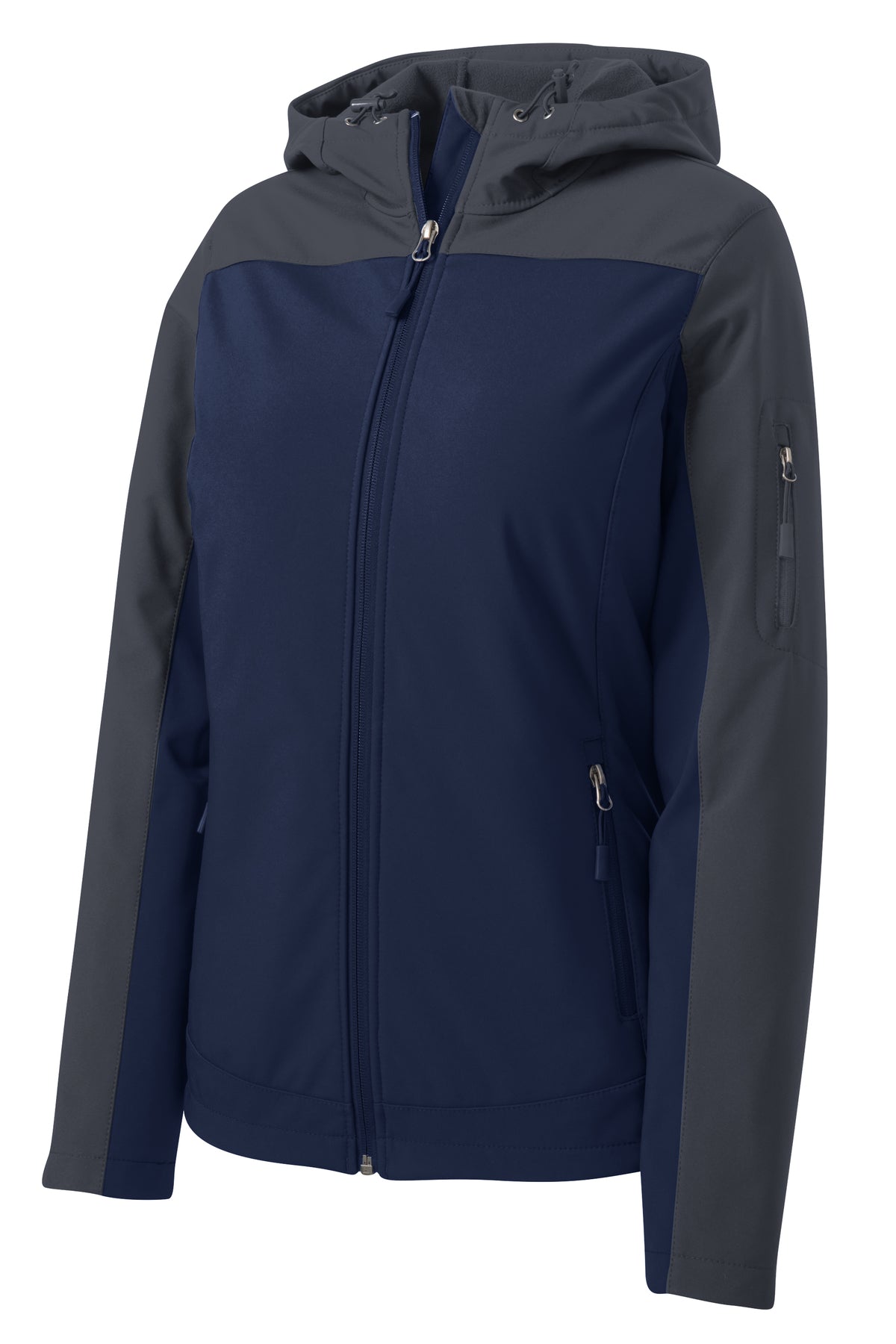 L335Port Authority®&nbsp;Women's Hooded Core Soft Shell Jacket.