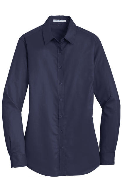 L663 Port Authority® Women's SuperPro™ Twill Shirt.