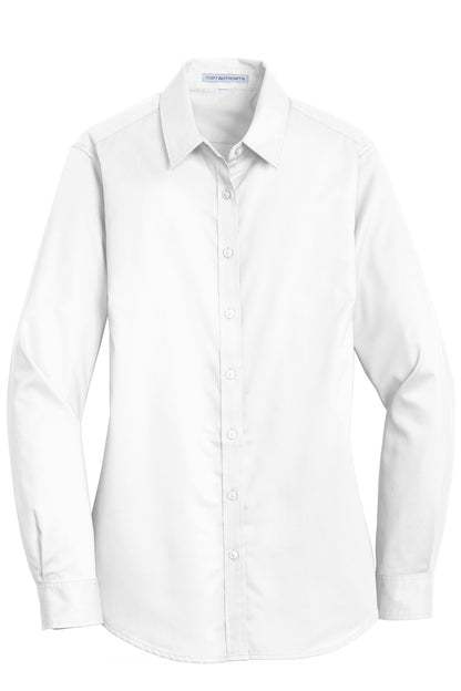 L663 Port Authority® Women's SuperPro™ Twill Shirt.