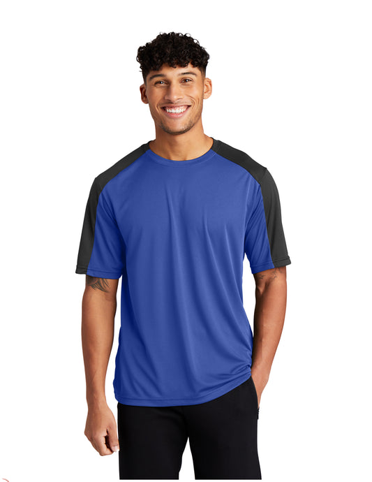 St354 Sport-Tek® PosiCharge® Competitor™ Sleeve-Blocked Tee