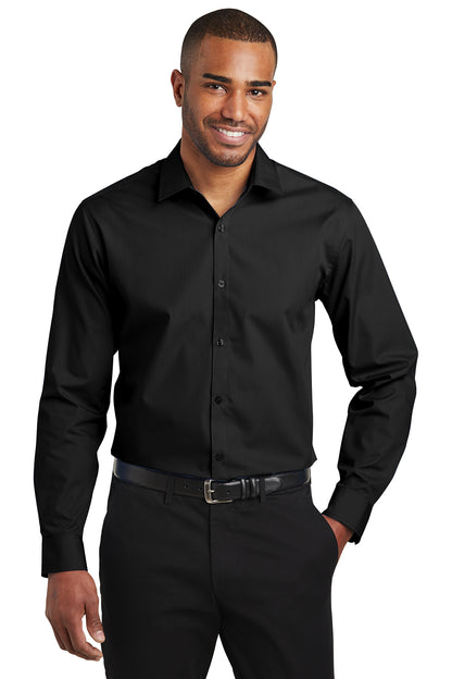 W100 Port Authority®&nbsp;Long Sleeve Carefree Poplin Shirt.