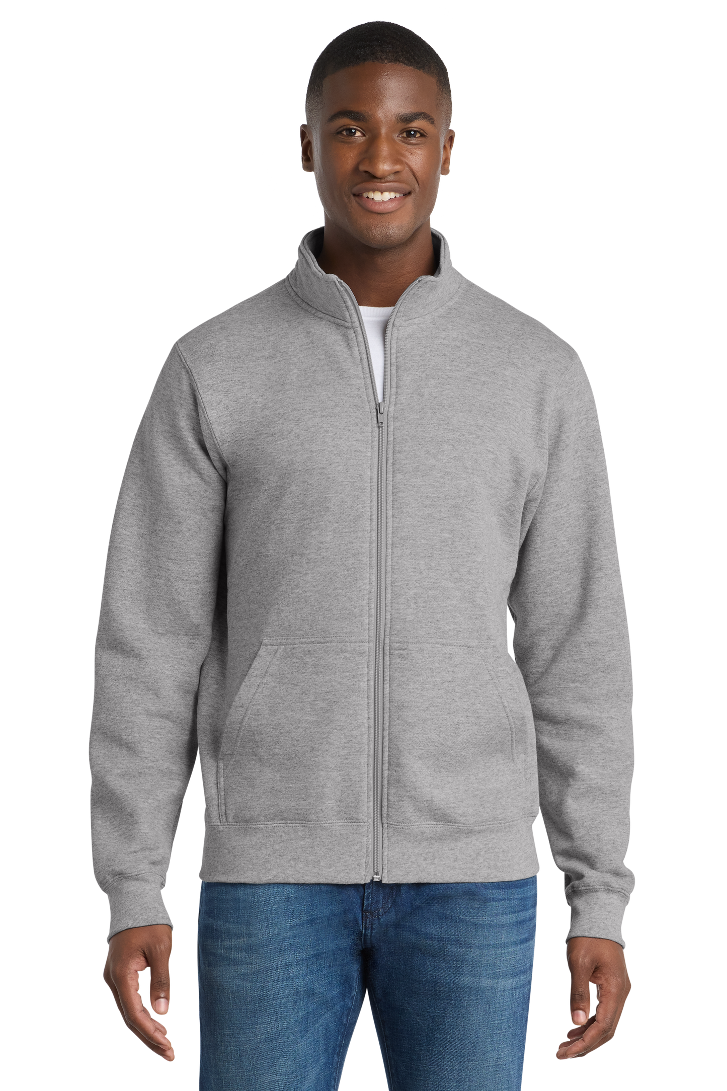PC78FZ Port & Co™ Core Fleece Cadet Full-Zip Sweatshirt.