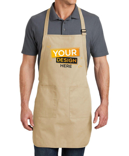 Port Authority® Full-Length Apron with Pockets - Full Quality Print