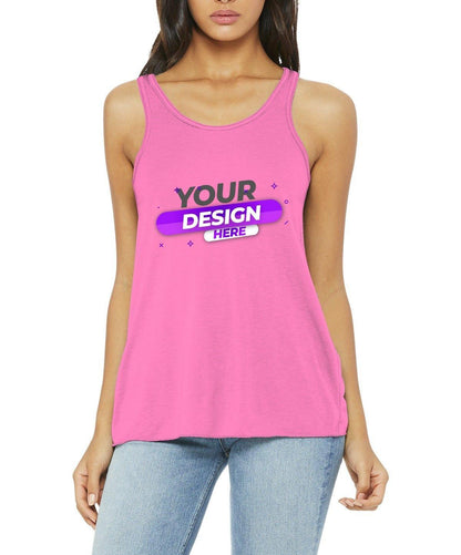 BELLA+CANVAS ® Ladies Flowy Racerback Tank - Full Quality Print